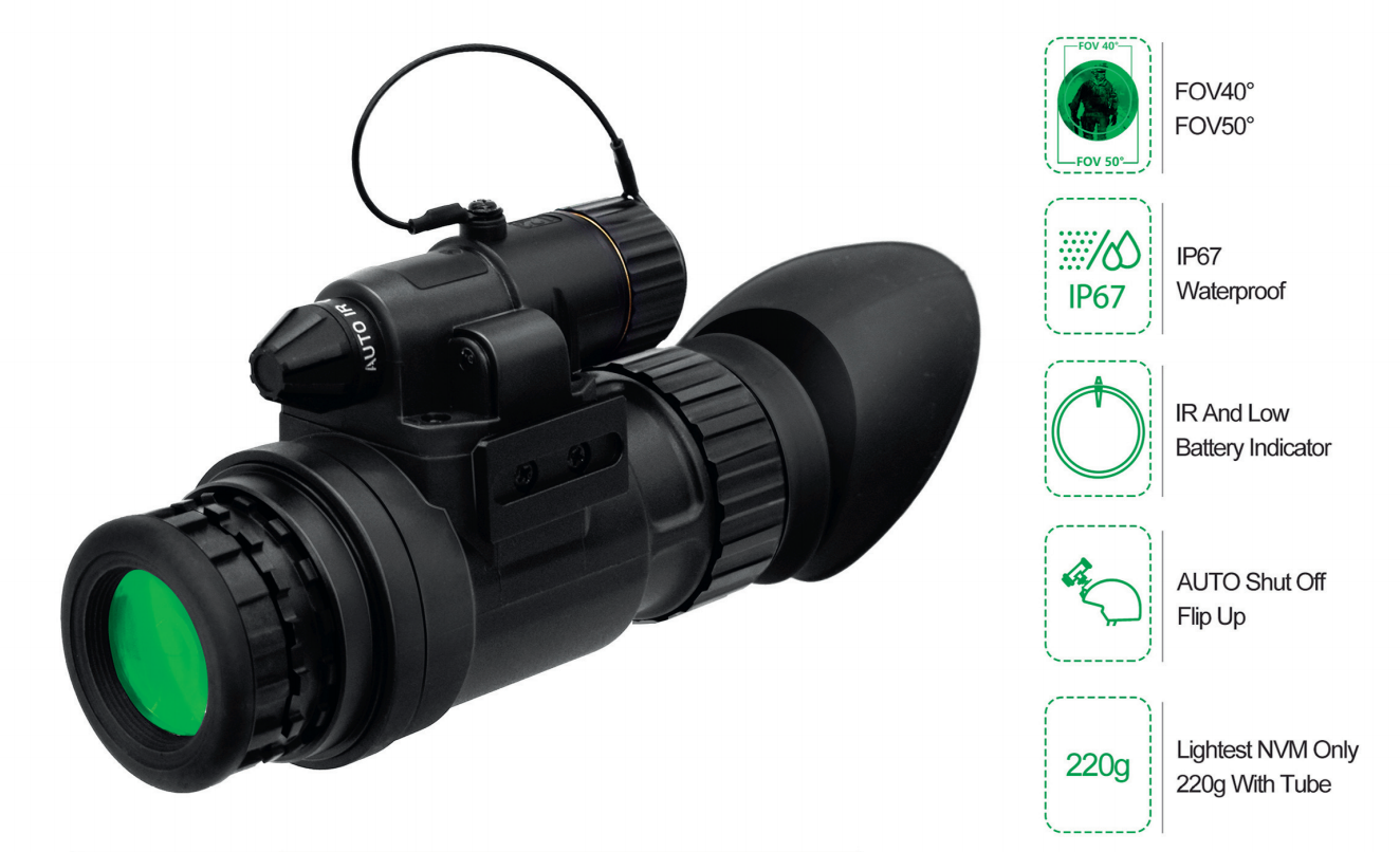 Монокуляр ночного видения Lindu NV5031 NV4031 с трубкой 3-го поколения.